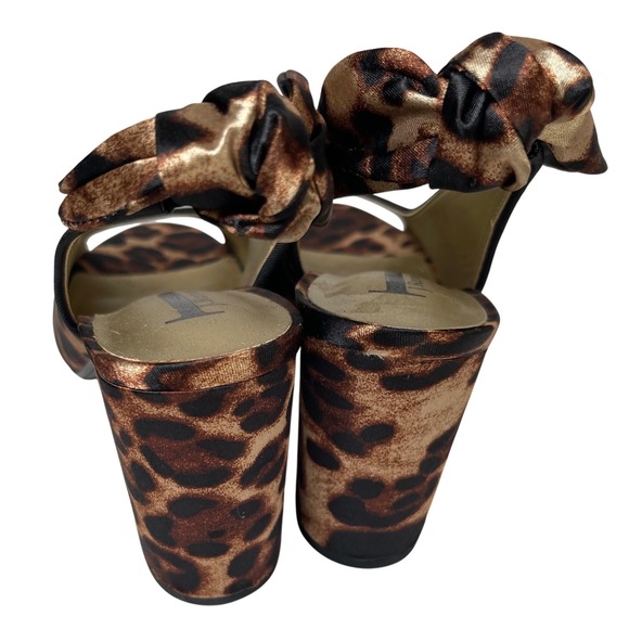 J.Renee Women's Animal Print Open Toe Sling Back Shoes Size 9M Fabric - Picture 5 of 12